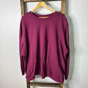 Blair Burgundy Crewneck Sweatshirt